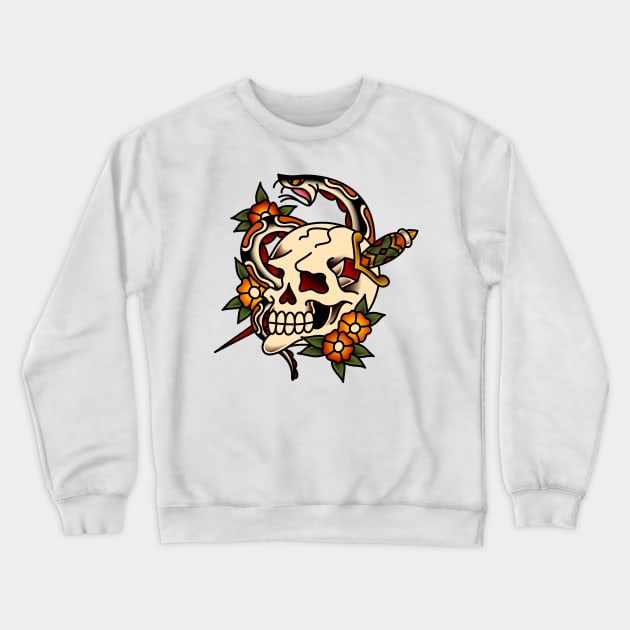 Cycle of Life Skull Crewneck Sweatshirt by OldSalt